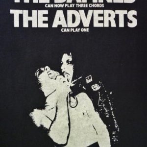 VINTAGE 80S THE DAMNED THE ADVERTS TOUR T-SHIRT