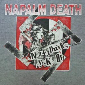 VINTAGE 1993 NAPALM DEATH NAZI PUNKS FUCK OFF T-SHIRT