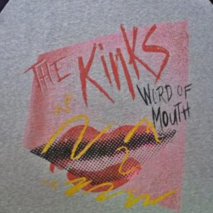 VINTAGE 1984 THE KINKS WORD OF MOUTH T-SHIRT