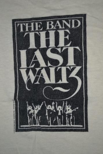 Vintage THE BAND The Last Waltz T-shirt