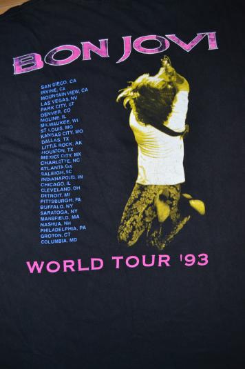 Vintage 1993 BON JOVI World Tour T-shirt | Defunkd