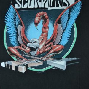 Vintage 1990 SCORPIONS 1990-91 Tour Concert Promo T-shirt