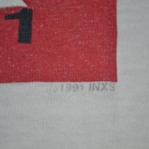 Vintage 1991 INXS The X Factor Tour Concert Promo T-shirt