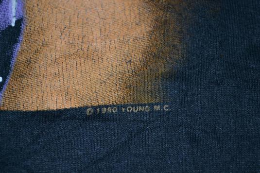 Vintage 1990 YOUNG MC Stone Cold Rhymin Hip Hop Tour T-shirt