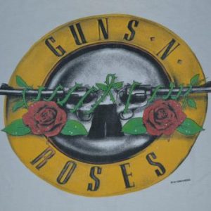 Vintage 1989 GUNS N ROSES Logo Tour Concert promo T-shirt