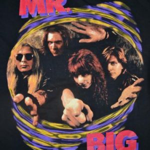 Vintage 1992 MR BIG Live and Kickin' promo T-shirt