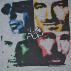 VINTAGE 1997 U2 POP MART CONCERT TOUR PROMO T-SHIRT