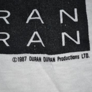 Vintage 1987 DURAN DURAN Strange Behaviour Promo T-shirt