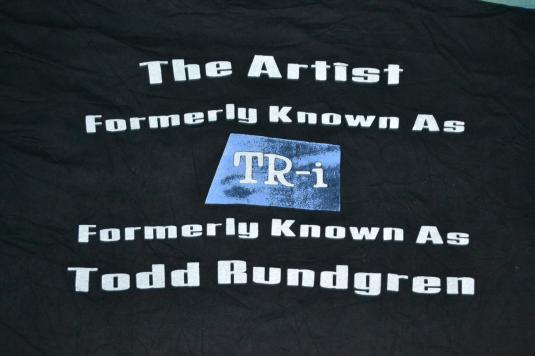 Vintage TODD RUNDGREN TR-i The Individualist Utopia T-shirt | Defunkd