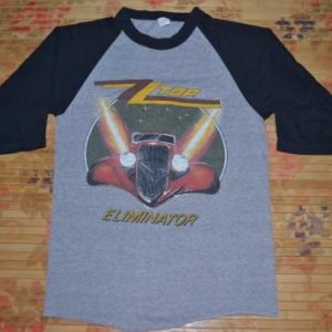 Vintage 1983 ZZ TOP Eliminator Across USA Baseball Jersey