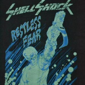 Vintage 1991 SHELL SHOCK Restless Fear Tour Promo T-shirt