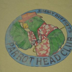 Vintage JIMMY BUFFETT Parrot Head Club Concert 80s T-shirt