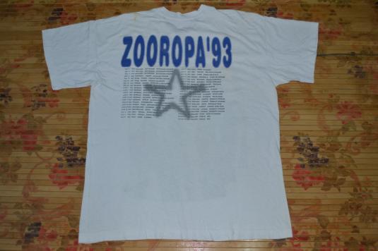 VINTAGE 1993 U2 ZOOROPA CONCERT TOUR PROMO T-SHIRT