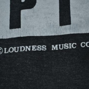Vintage 1985 LOUDNESS World Circuit Chapter 1 Tour T-shirt
