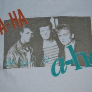 Vintage 1987 A-HA Japan Tour T-shirt