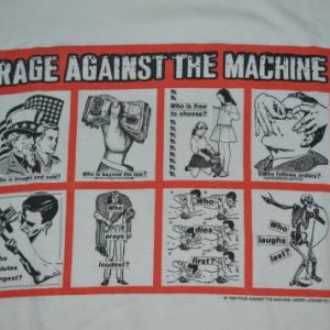 Vintage 90s RAGE AGAINST THE MACHINE RATM pop art T-shirt