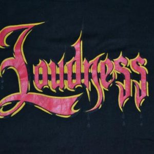Vintage 1991 LOUDNESS 10th Anniversary Live Budokan T-shirt