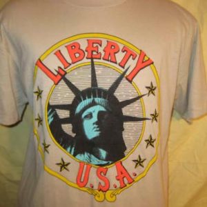 1980's Liberty puffy print vintage t-shirt, L