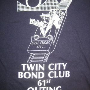 Vintage 1982 Twin Cities Bond Club t-shirt, M-L