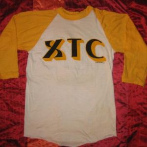 Vintage 1981 XTC raglan t-shirt, deadstock, small