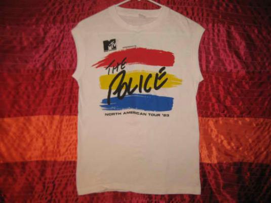 Vintage 1983 The Police MTV sleeveless t-shirt