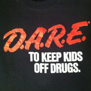 Vintage 1980's DARE t-shirt, soft and thin