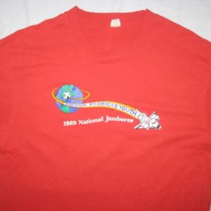 Vintage 1989 Scouting Jamboree t-shirt, soft and thin