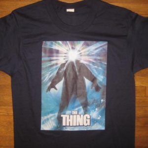 Vintage 1980s The Thing t-shirt, horror movie John Carpenter