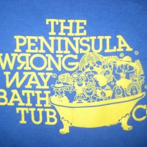 Vintage 1980s Wrong Way Bathtub Company t-shirt, XL