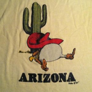 Vintage Cute 1980's Arizona siesta cactus t-shirt
