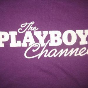 Vintage 1980's Playboy Channel t-shirt, soft and thin, large
