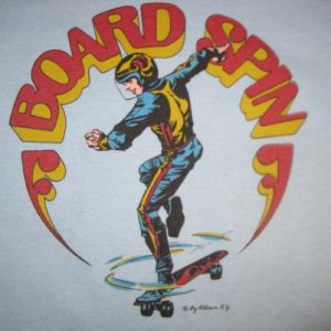 Vintage 1970's crazy skateboarding tank top, medium
