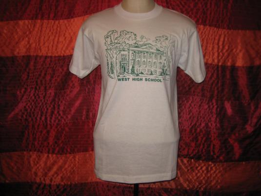 Vintage 80s 90s West High School t-shirt, large