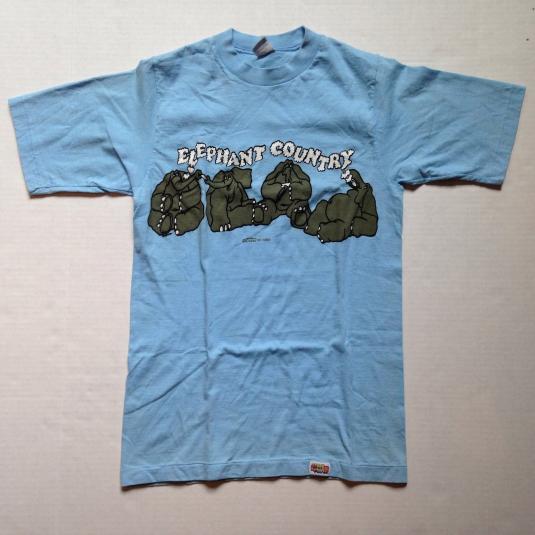 Vintage 70's Elephant Country marijuana Crazy Shirts t-shirt
