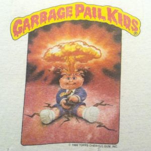 Vintage THRASHED 1980's GARBAGE PAIL KIDS ringer t-shirt