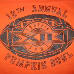 Vintage 1986 t-shirt, Pumpkin Bowl, soft and thin, L