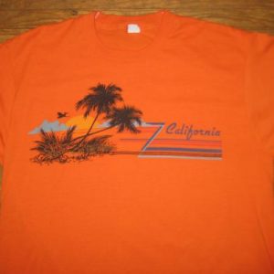 Vintage 1970's California palm trees t-shirt, soft and thin