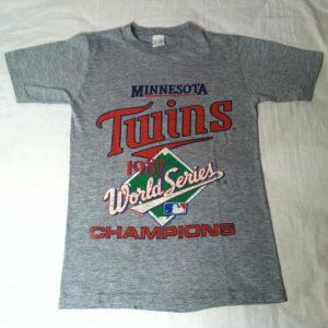 Vintage 1987 Minnesota Twins rayon triblend t-shirt