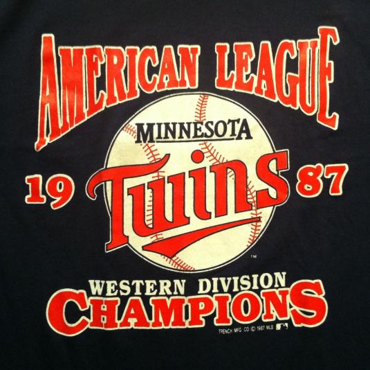 Vintage 1987 Minnesota Twins baseball World Series t-shirt