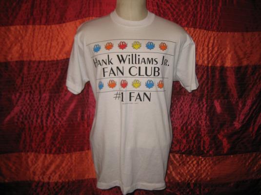 Vintage 1991 Hank Williams Jr fan club t-shirt, L XL