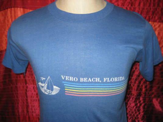 Vintage 1980’s Florida t-shirt, S M, soft and thin