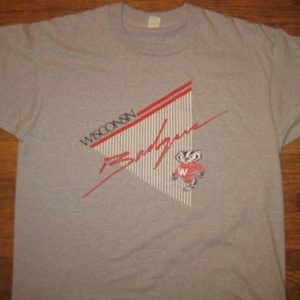 Vintage 1980's Wisconsin Badgers t-shirt, Screen Stars, L-XL