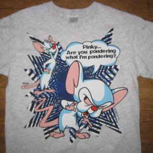 Vintage 1990's Pinky and the Brain t-shirt, XS-S