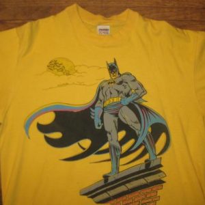 vintage 1980's Batman comic book t-shirt, XL, yellow