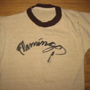 Vintage 1980's Flamin' Oh's (Flamingo) ringer t-shirt, small