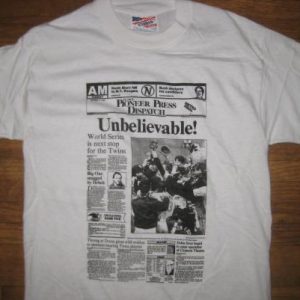 Vintage Deadstock 1987 Minnesota Twins t-shirt