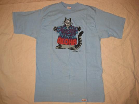 Vintage Aloha Kliban Cat 1980s t-shirt, S M