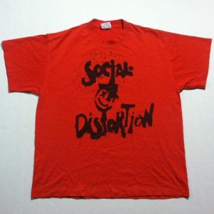 Vintage 1980's Social Distortion punk rock t-shirt