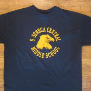 Vintage 1980's middle school t-shirt, soft and thin, large