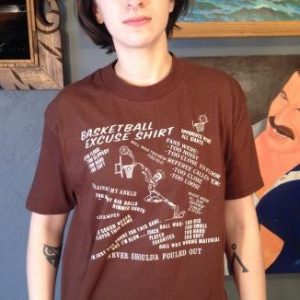 Vintage 1980's Basketball Excuse Sunstrokes t-shirt